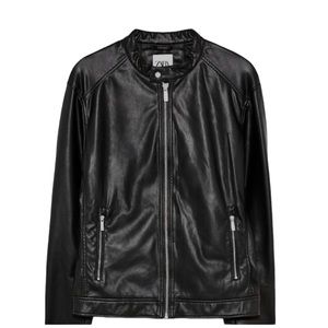 Zara Black Leather Jacket